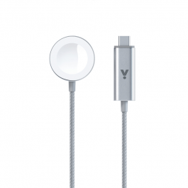 ISTYLE USB-C Fast Magnetic Charger for Apple Watch 1.2m - silver