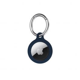 NEXT ONE AirTag Secure Silicone Key Clip Marine Blue