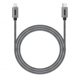 Метален кабел USB-C към  LIGHTNING 1.2 M от NEXT ONE - SPACE GRAY