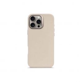Кейс от Decoded - Backcover от еко кожа за iPhone 16 Pro Max бежов