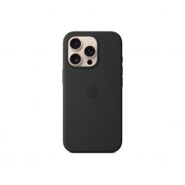 Кейс от Apple за iPhone 16 Pro - Silicone Case съвместим с MagSafe - Black