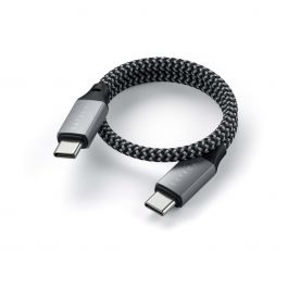 Кабел от Satechi - USB-C към USB-C - 25cm - Space Gray